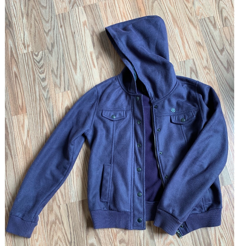 Obey Purple Zip-up Jacket